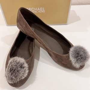 Michael Kors flats leather shoes, size 8
